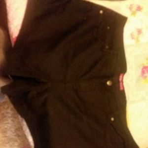 Black Jean Shorts